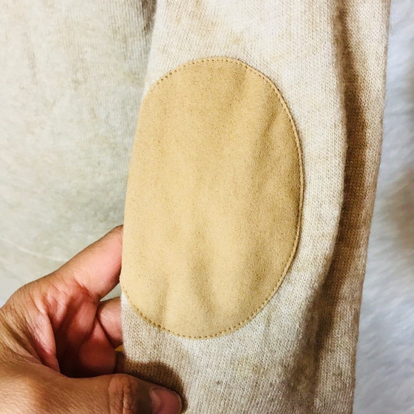 J.Crew Stripe Side Button Elbow Patch Sweater - Picture 6 of 8